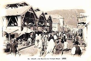 Oran - Marche du Village Negre en 1905